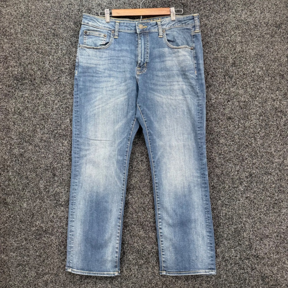 American Eagle Original Straight Extreme Flex Jeans Mens 36x30 Medium Wash Blue